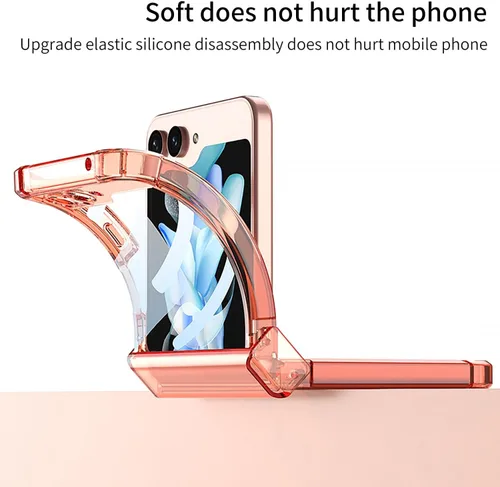 Miniatura 6 de Funda magnética integrada con protector de pantalla para Samsung Galaxy Z Flip 5 4, compatible con MagSafe, protección de bisagra completa, funda