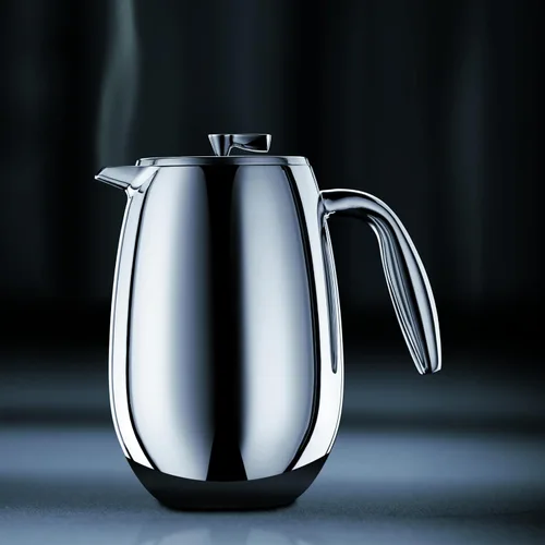 Miniatura 6 de Cafetera de prensa térmica Columbia para tazas de 6 oz de acero inoxidable, Plateado