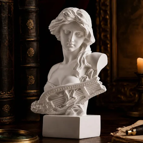XMGZQ Mini estatua de afrodita, figura de diosa griega blanca para academia oscura y decoración de habitación de coqueta, estatuas de altar de