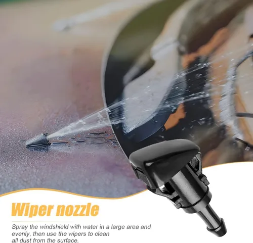 Miniatura 2 de 2 boquillas para limpiaparabrisas delantero de automóvil, accesorios de repuesto de nailon para parabrisas automático, compatible con Charger