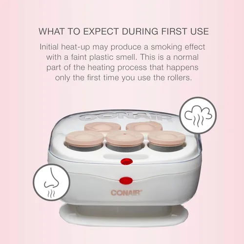 Miniatura 6 de Conair Rollos para volumen con calor instantáneo, Blanco