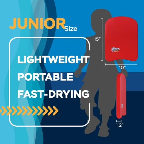 Miniatura 2 de Sunlite Sports Tabla de Patadas para Natación - Talla Única para Todos - Una Gran Ayuda de Entrenamiento para Niños y Adultos 9.2) Junior Red