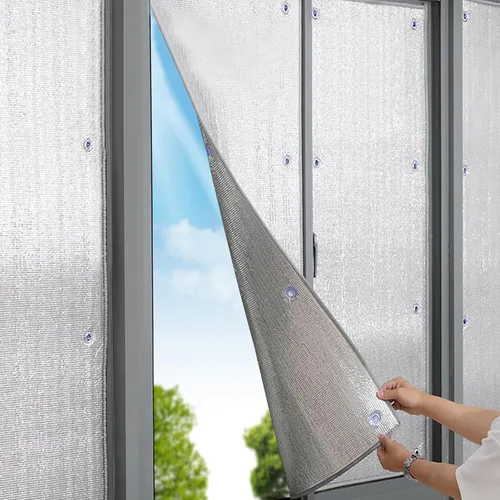 Película reflectante para ventana, película de privacidad totalmente opaca para ventana, barrera radiante impermeable e insonorizada, bloqueo UV,