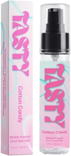 IntiMD Crazy Girl Gel Comestible para Sexo Oral con Base de Agua y Sabor a Algodón de Azúcar, 2 Onzas, para Hombres, Mujeres y Parejas