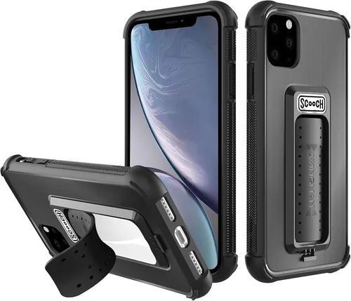 Miniatura 25 de Scooch® para iPhone 15 Pro Max Funda con Soporte, Funda Kickstand Wingman 5-en-1, Protección contra Caídas de Grado Militar, Kickstand Desplegable