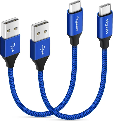 Miniatura 10 de etguuds Cable USB a USB C de 2 pies, paquete de 2 cables de carga USB A a tipo C de carga rápida para Samsung Galaxy A17 A16 A15 A26 A36 A56, S25