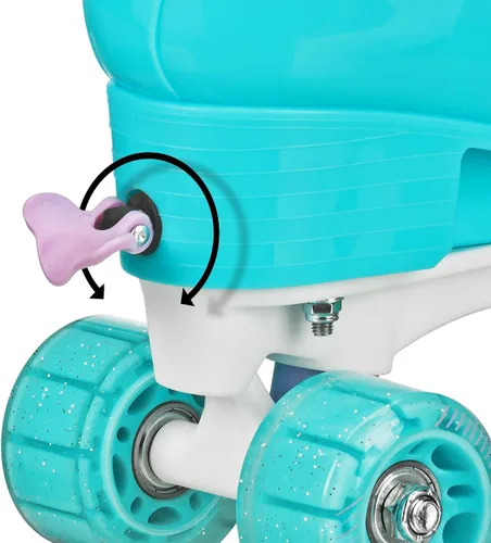 Miniatura 4 de Roller Derby Gumdrop - Patín ajustable para niños, color menta (3-6)