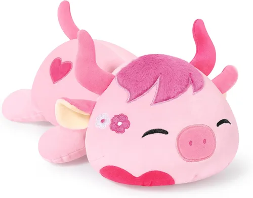 Miniatura 15 de Onsoyours Lindo peluche de vaca, suave peluche de aguacate amoroso, juguete de peluche esponjoso, almohada de aguacate, regalo para niños