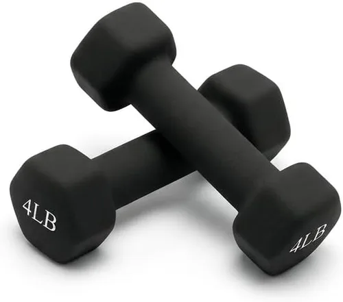 Miniatura 16 de Portzon Mancuernas de neopreno con agarre antideslizante para ejercicio de entrenamiento corporal total y tonificación muscular, compatible con 2