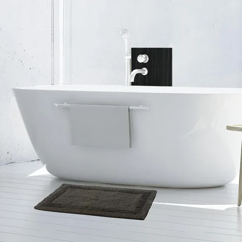 Miniatura 22 de French Connection Stonewash - Alfombra de baño de mezcla de algodón, 20 x 34 pulgadas, color marfil