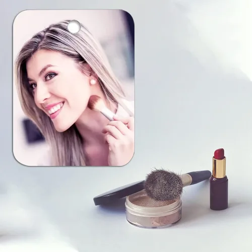 Miniatura 3 de Espejo de ducha para afeitar, acrílico, pequeño, para viajes, maquillaje, baño, para colgar en la pared, espejo de plástico para mujeres y hombres