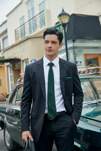 Miniatura 239 de HISDERN Conjunto de corbata a cuadros a cuadros pañuelo tejido clásico formal para hombre corbata y bolsillo cuadrado