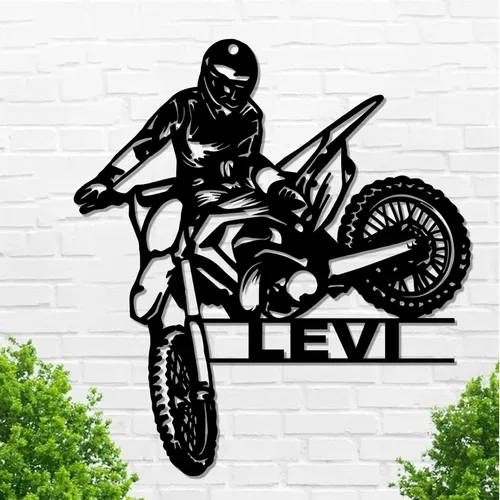 Miniatura 35 de Letrero de metal personalizado para motocicleta, arte de pared de metal con bandera de EE. UU., arte de pared de metal para motocicleta, letrero