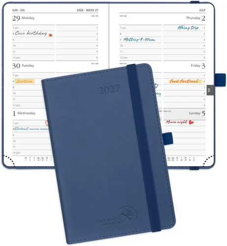Miniatura 19 de POPRUN Agenda de bolsillo 2026-2027, tamaño del bolso, 4 x 6.25 pulgadas, calendario de bolsillo (julio de 2026 a junio de 2027) para bolso