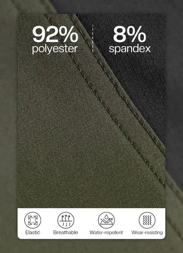 Miniatura 2 de BERGRISAR Pantalones cortos de ciclismo para hombre, corte holgado, con 6 bolsillos