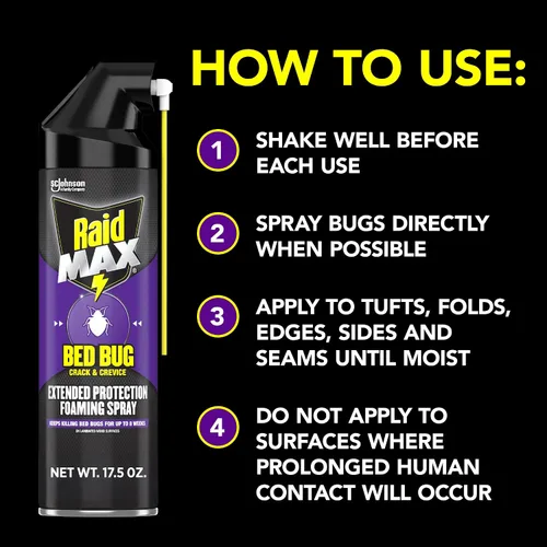 Miniatura 6 de Raid Max Foam Bed Bug 17.5 onzas (paquete de 6)