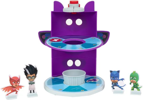 Miniatura 4 de PJ Masks Hasbro Gaming HQ Rescue - Juego de mesa para niños, juegos preescolares, Race to Stop Romeo, incluye torre de plástico 3D