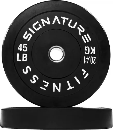 Miniatura 32 de Juego de placas olímpicas de amortiguación Fitvids, placas de peso de 2" para entrenamiento de fuerza y levantamiento de pesas, París o juego
