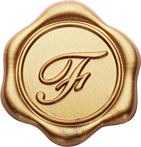 Miniatura 13 de Yoption - Pegatinas de sello de cera con letra inicial del alfabeto L, paquete de 100 unidades, autoadhesivas, estilo antiguo dorado, para sobres