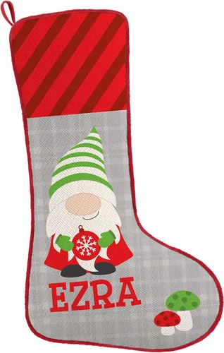 Miniatura 21 de Let's Make Memories Calcetín de Navidad Personalizado - Personalizado con Tu Nombre - Colores Tradicionales de Fiestas - Calcetines para la Familia
