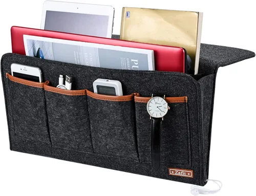 Miniatura 9 de Zafit Organizador de mesita de noche, organizador de almacenamiento de mesita de noche, organizador de mesita de noche, organizador para revistas