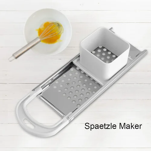 Miniatura 5 de Máquina de fideos, máquina de acero impecable, máquina manual de albóndigas de fideos para pasta, herramienta de cocción de pasta con mango