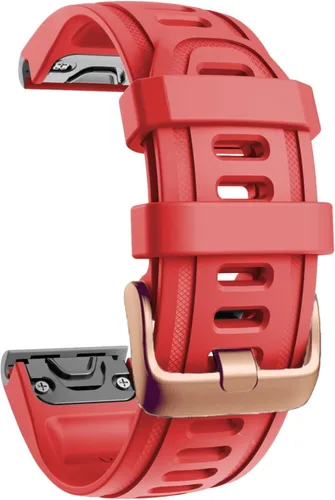 Miniatura 8 de Correa de reloj de liberación rápida pulsera de silicona para Garmin Fenix 5S 5X 5Plus 6S 6X 6 Pro oro rosa hebilla pulsera deportiva