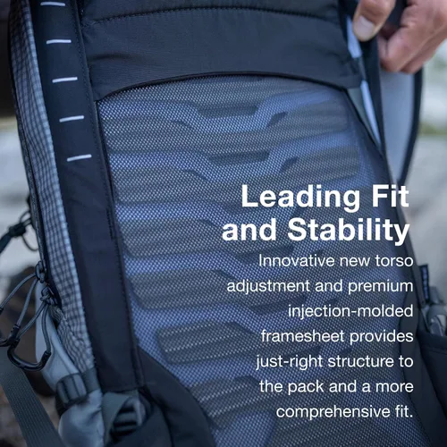 Miniatura 5 de Osprey Talon Pro 20L Mochila de senderismo para hombre con cinturón de cadera, forro plateado