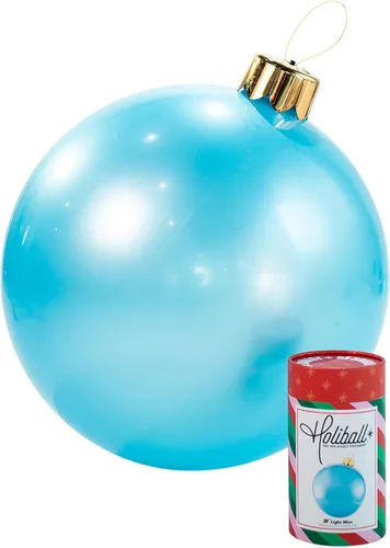 Miniatura 36 de Ornamento Navideño Inflable Holiball – Decoración Definitiva para Interior/Exterior – Reutilizable y Fácil de Almacenar – para Bodas, Fiestas, Plata