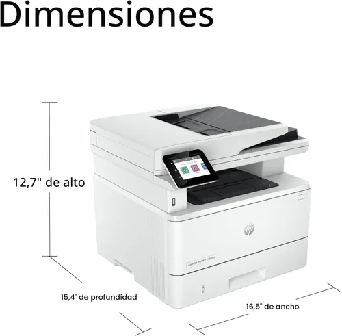 Miniatura 4 de HP Laserjet Pro MFP 4101fdn Impresora en blanco y negro, impresión, escaneo, copia, fax, velocidades rápidas, fácil configuración, impresión móvil