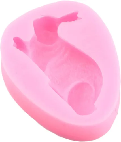 Miniatura 6 de ZiXiang Molde de silicona para fondant de conejo, orejas de conejo de Pascua, moldes de chocolate para decoración de pasteles, decoración de Estilo b