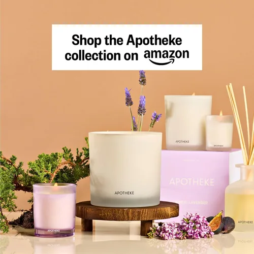 Miniatura 2 de Apotheke Velas perfumadas exclusivas para el hogar, lavanda Hinoki, 10.5 onzas, cera de soja, no tóxica, tarro grande blanco, velas de lujo regalos