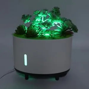 Miniatura 6 de Humidificador de plantas de simulación, 6.8 fl oz de aire silencioso humidificador de apagado automático, mini humidificador portátil