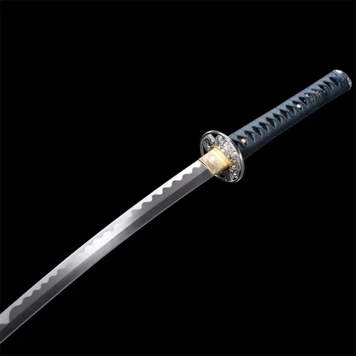 Miniatura 6 de Fidestisan Estilo Monte Fuji 2.21IB 101 cm Espada Samurai Katana Japonesa Real de Acero de Primavera 1065 Hoja con Hamon Artificial, Tang Completo