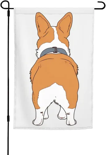 Miniatura 11 de Banderas de jardín para exteriores, bandera de jardín con estampado de bulldog francés, de 12 x 18 pulgadas, doble cara, bandera de bienvenida