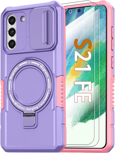 Miniatura 62 de Funda magnética para Samsung Galaxy Note 20 Ultra con soporte de anillo [con protector de pantalla] [Compatible con carga inalámbrica MagSafe] Funda