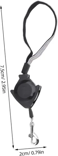 Miniatura 2 de LALAFINA Automatic Retractable Pet Leash Black Ergonomic Handle Long Telescopic Traction Rope for Dog Puppy Cat Training and Easy Grip