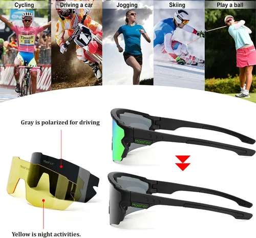 Miniatura 4 de Gafas de sol polarizadas deportivas para hombres y mujeres, equitación, pesca, golf, béisbol, correr