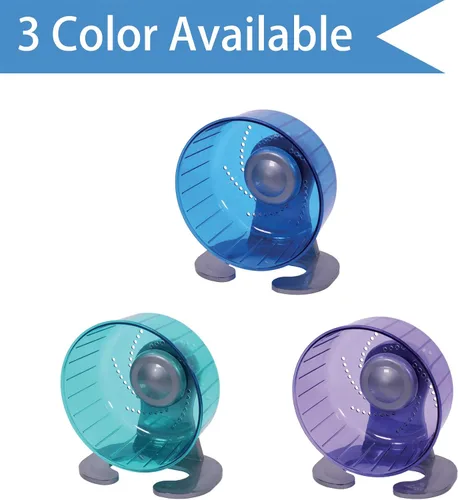 Miniatura 2 de Petest Rueda de ejercicio para hámster, ruedas giratorias silenciosas, diámetro de 6.7 pulgadas, color verde