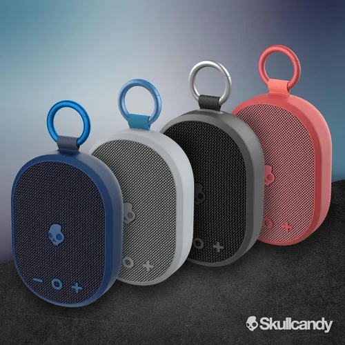 Miniatura 7 de Skullcandy Kilo - Altavoz Bluetooth inalámbrico - IPX7 Mini altavoz Bluetooth impermeable con batería de 24 horas, radiador pasivo de encendido Gris