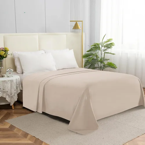 Miniatura 10 de Elegant Comfort Sábana encimera de 1 pieza de calidad hotelera, lujosa y suave, 1500 hilos, calidad egipcia, resistente a arrugas, manchas