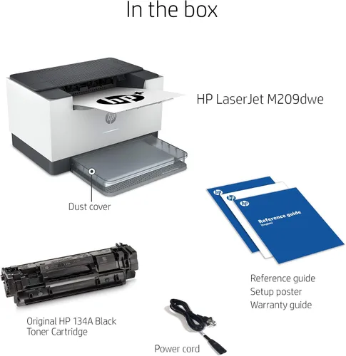 Miniatura 7 de HP LaserJet M209dwe 6GW62E - Impresora monocromática inalámbrica con Ethernet e impresión rápida a 2 caras, HP+ y 6 meses de Instant Ink gratis