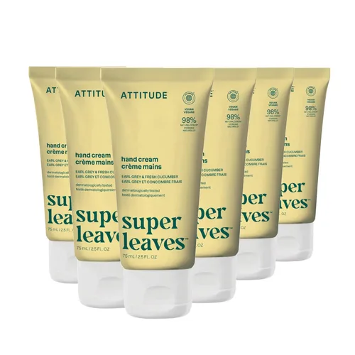 Miniatura 12 de ATTITUDE Crema de manos, verificada por EWG, a base de plantas y minerales, productos veganos para el cuidado personal, pera y ámbar, 2.5 onzas