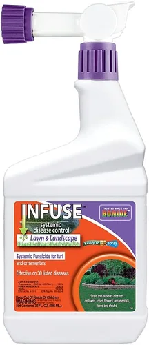 Bonide Infuse Control de Enfermedades Sistémicas, solución lista para rociar de 32 onzas para césped y paisaje, fungicida para césped y plantas