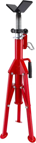 Miniatura 9 de PioneerWorks Soporte de tubo con cabeza en V, altura ajustable de 28-52 pulgadas, capacidad de carga de 2500 libras, capacidad de 1/8"-12", cuerpo