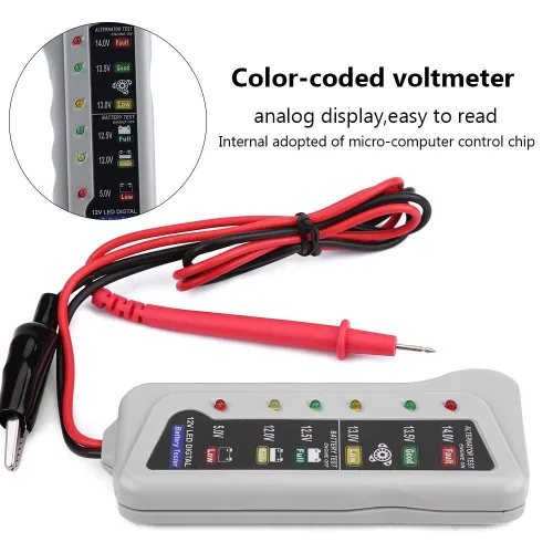 Miniatura 4 de Probador de batería de coche, 2-14.8V Car Van Auto Probador de batería de almacenamiento/mantenimiento Sistema analizador herramienta de comprobador