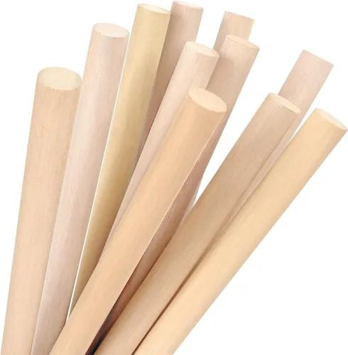 Miniatura 13 de Varillas de madera de 3/8 x 24 pulgadas, redondas, sin terminar, para manualidades, piruletas, soporte para pasteles, 50