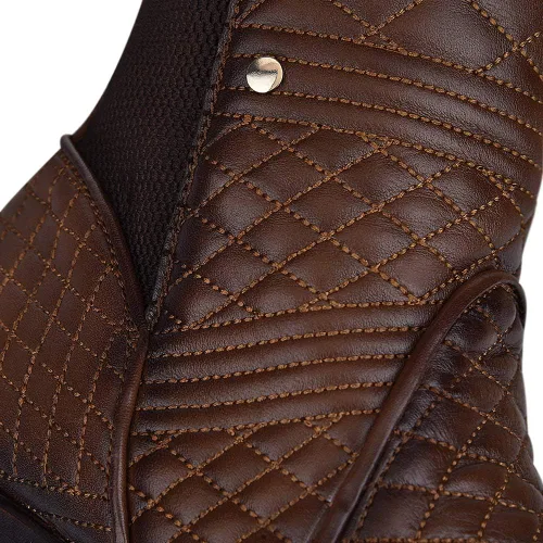 Miniatura 8 de Bota Cuadra Mujer en Piel Genuina con Cremallera y Elástico Marrón