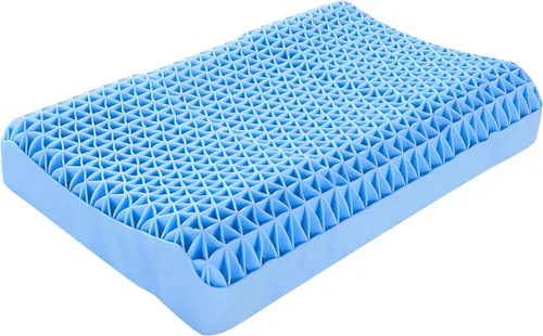 Miniatura 10 de Almohada Berklan Harmony para dormir con rejilla elástica hexagonal y núcleo de látex natural, funda transpirable de almohada de gran