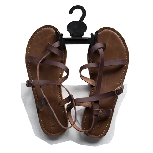 Miniatura 4 de NAHANCO Perchas de plástico para sandalias - 3 7/8", color negro - 100